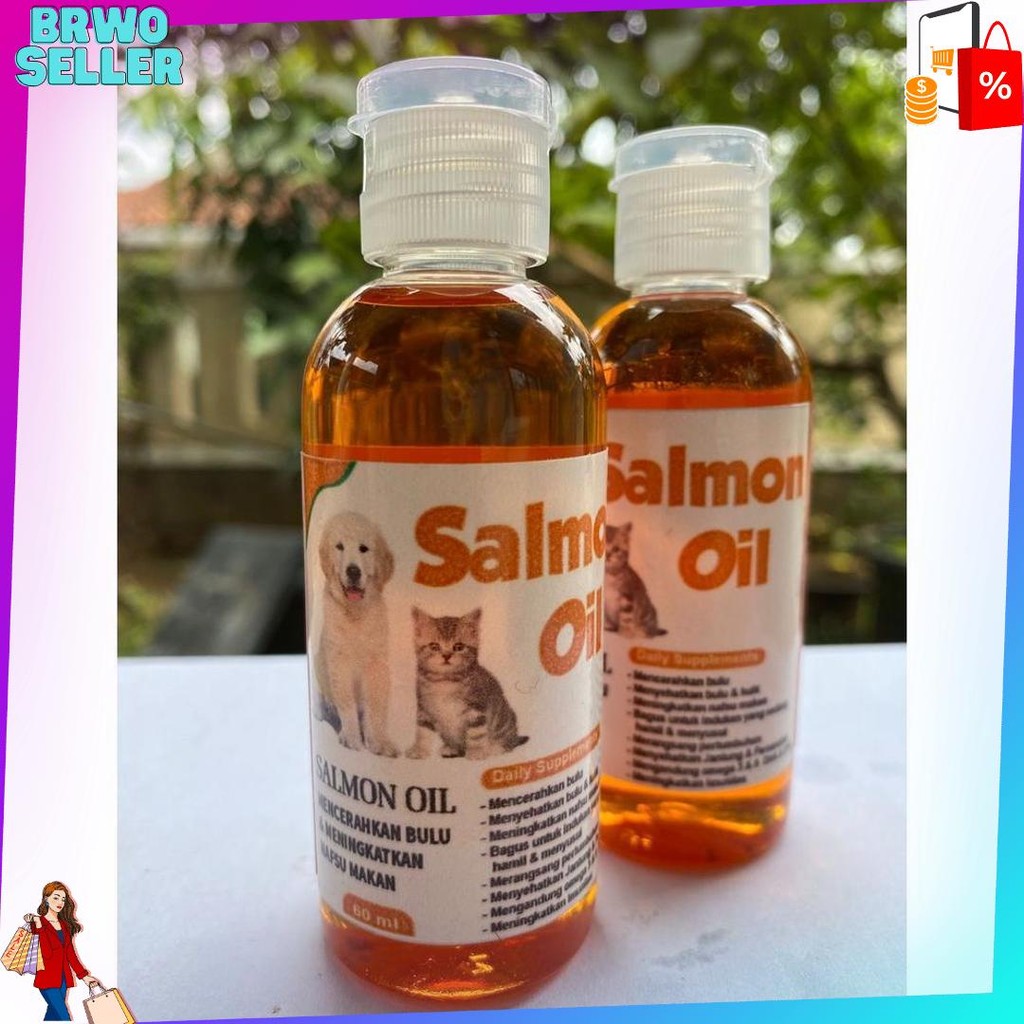 Teratas 60ml - 250ml - MINYAK IKAN SALMON / SALMON OIL / MINYAK SALMON / MINYAK IKAN / VITAMIN BULU 