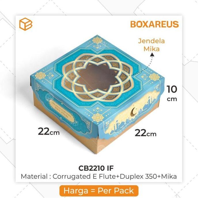 

TERLARIS - Cake Box Packaging Hampers Lebaran Kotak Kue Idul Fitri Kemasan | CB2210 IF