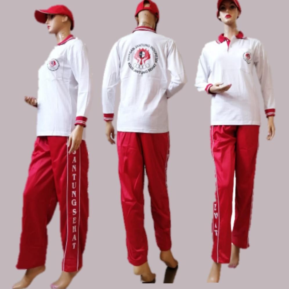 BAJU OLAHRAGA JANTUNG SEHAT/STELAN OLAHRAGA SENAM JANTUNG SEHAT/BAJU SENAM JANTUNG SEHAT