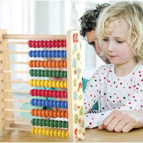 Mainan Edukasi Kayu Sempoa Berhitung Abacus