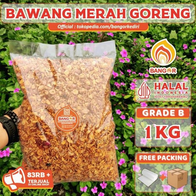 (Good) GROSIR [ 1 kg ] Bawang Merah Goreng / Brambang Goreng, Grade B
