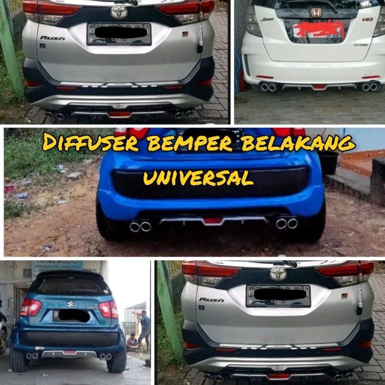 bumper belakang mobil spoiler diffuser universal