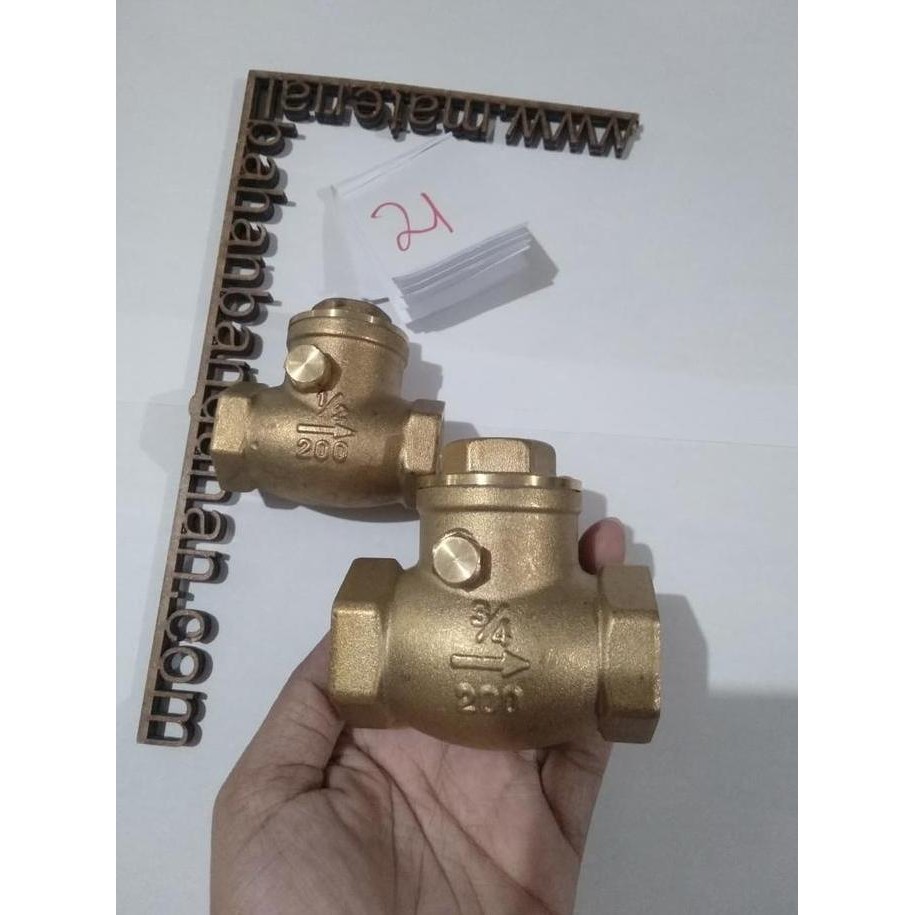 Check Valve Onda 3/4 Inch Klep Satu Arah Pembuka Jalur Air Pipa Terbaik