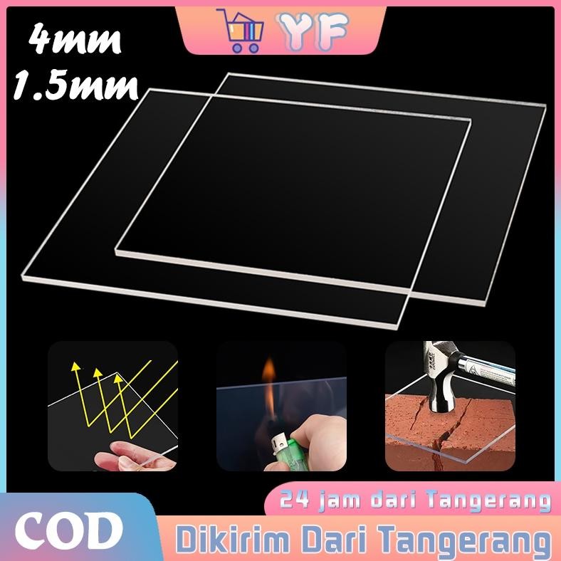 1.5mm/4mm Kristal Flat Atap Kanopi Polycarbonate / Atap Transparan Anti Panas