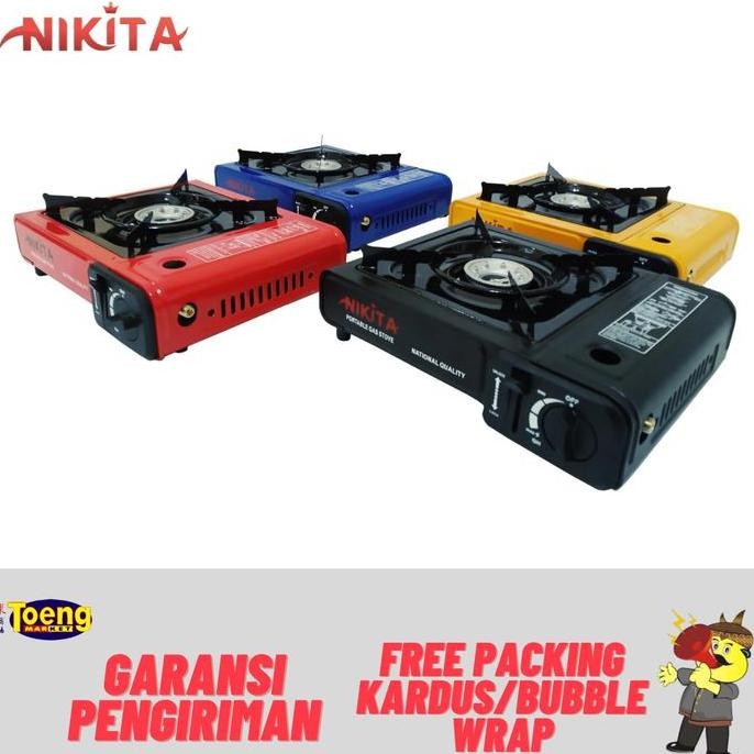 TERBARU - KOMPOR GAS PORTABLE 2 IN 1 NIKITA / KOMPOR CAMPING / KOMPOR PORTABLE