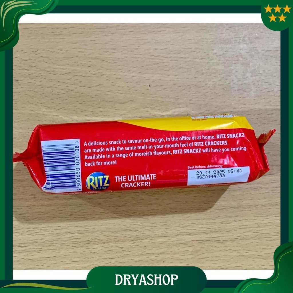 

Ritz Snackz Tasty Cheddar Cheese Crackers / Ritz Cheese 100Gr Newzeland Promo Puncak