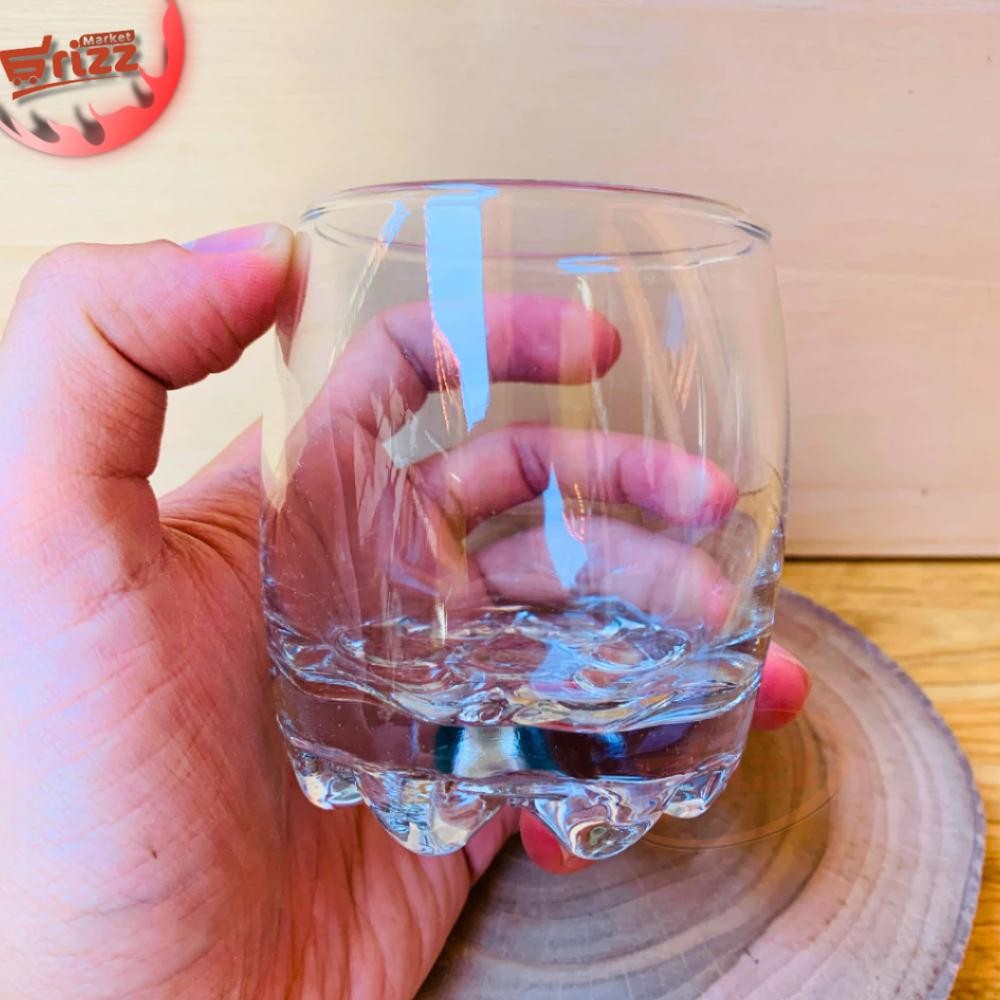 Kdw Hg - 10 I Gelas Kaca Bening Bulat 200Ml | Gelas Minum Estetik Tebal Anti Pecah Baru