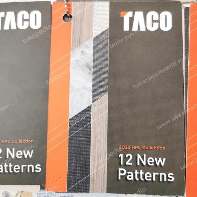 Produk Terbaik] Katalog HPL Taco new pattern 2022 tipe 7XXX