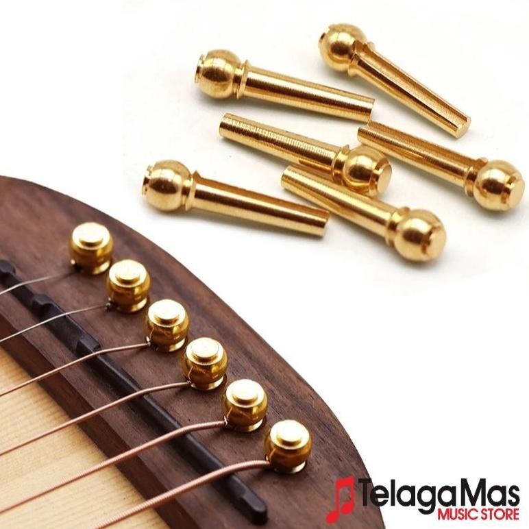 pin gitar akustik logam