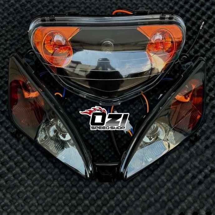 LAMPU DEPAN - LAMPU SEIN UNTUK MOTOR MIO SPORTY 5TL MODEL STANDAR CUSTOM MIKA BENING / HEADLAMP - LA