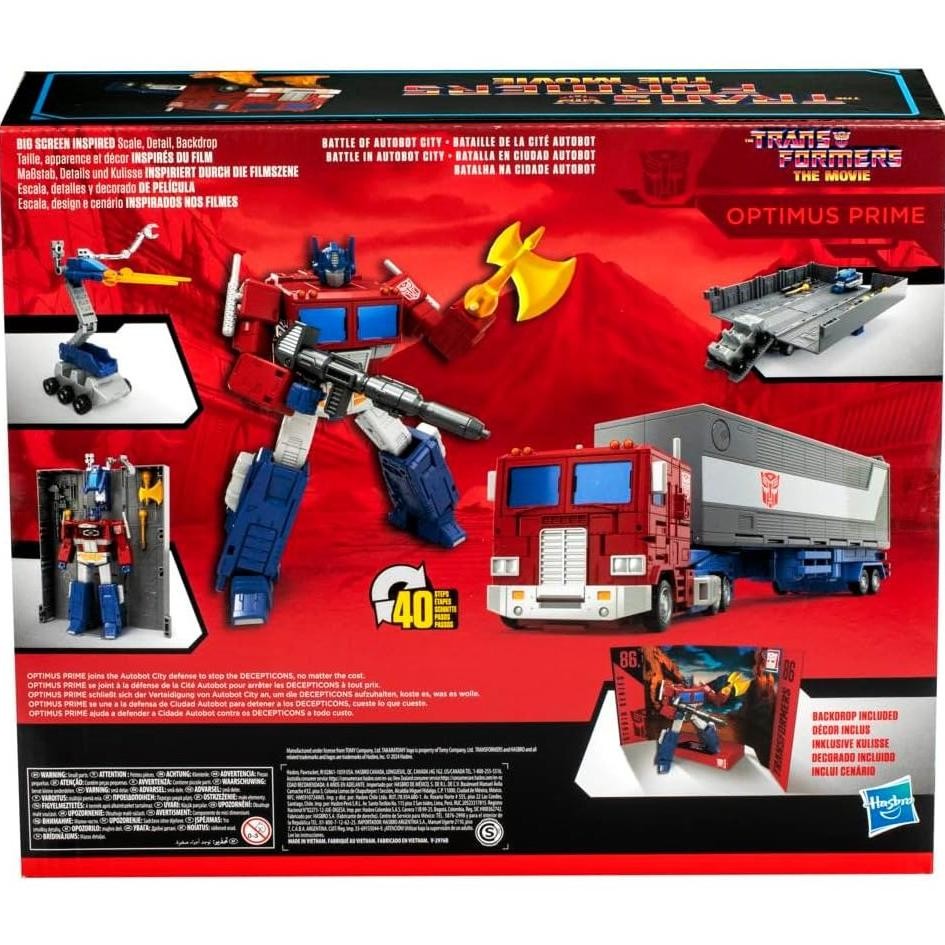 TRANSFORMERS TOYS STUDIO SERIES COMMANDER CLASS THE MOVIE 86-31 OPTIMUS PRIME SPIELZEUG, 17,8 CM,