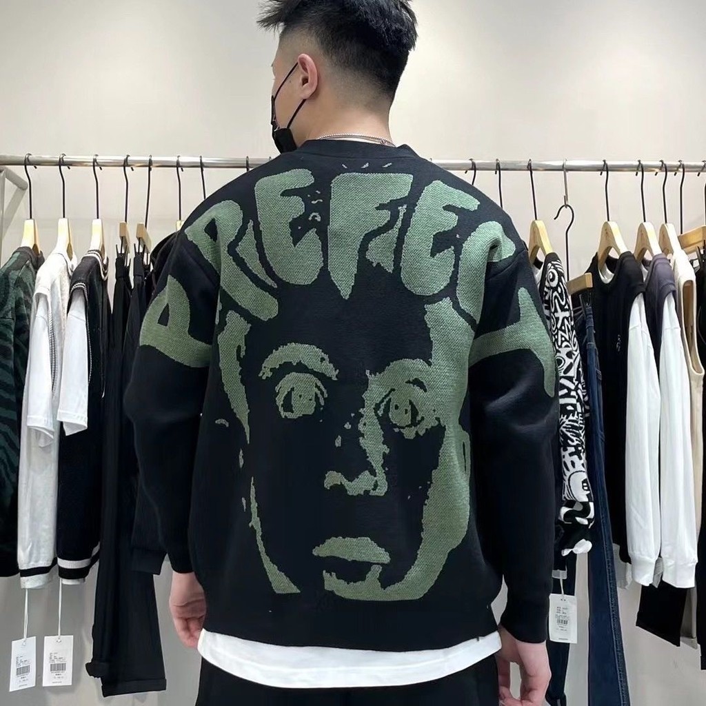 Pakaian Gaya Korea Pria V Kardigan Rajut Lengan Panjang/Jaket Sweater Blok Warna Serbaguna untuk Rem