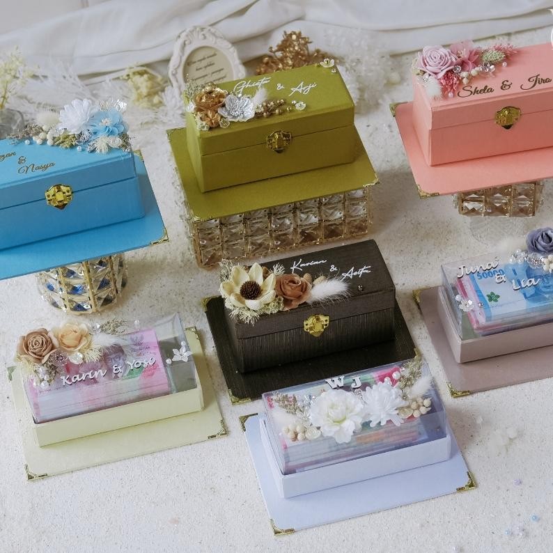 Kotak Uang Mahar Seserahan Money Box 16X7X8 Cm