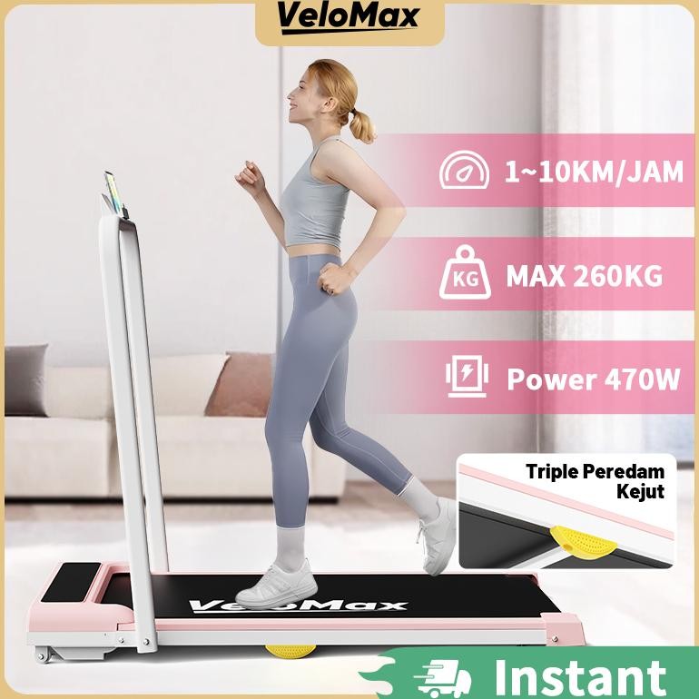[VeloMax ] Treadmill listrik, treadmill lipat portabel, treadmill berdaya rendah/matras lari