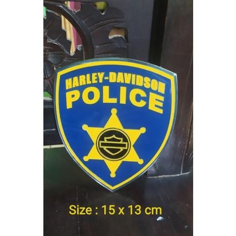 Emblem Harley Davidson Police