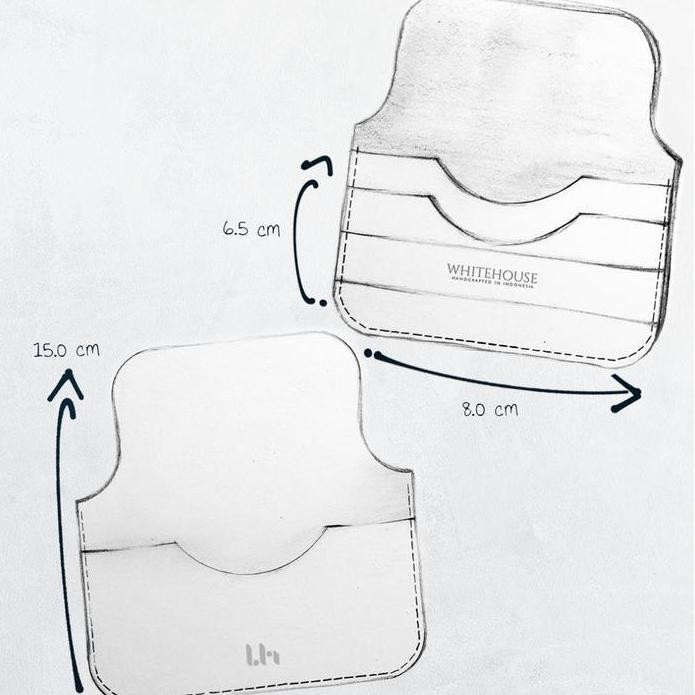 ready stock Whitehouse Mini Wallet I - Conceria Walpier - Buttero Whiskey