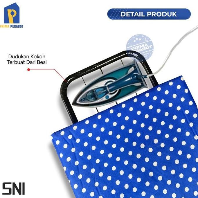 Meja Setrika Duduk Alas Setrika Lipat Jumbo Besi