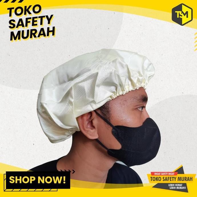 Nurse Cap Kain / Hair Net / Hair Cap Topi Masak Penutup Kepala Rambut