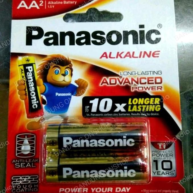 PANASONIC ALKALINE AA BATERAI BATRE PANASONIC ALKALINE AA ISI 2 BATRE murah