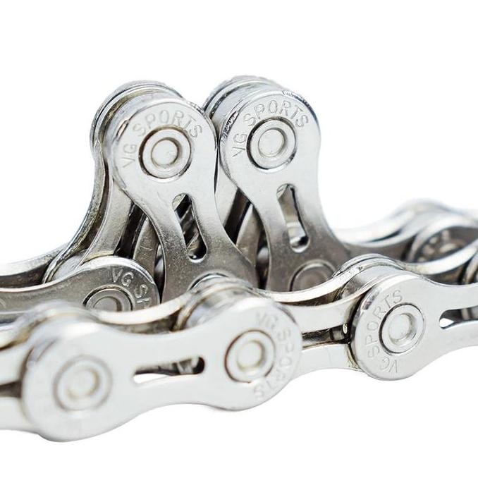Rantai Sepeda 10 Speed Untuk Sepeda Gunung VG SPORTS - Silver murah