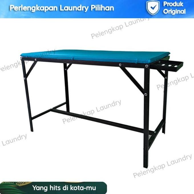 Meja Setrika Uap Laundry Lipat Kokoh 60 X 120 Meja Gosokan Uap