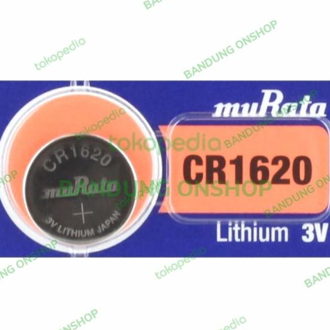 MURATA CR1620 CR 1620 3V 3 V BATERAI BATRE CR1620 3V MURATA PER 1 PCS murah