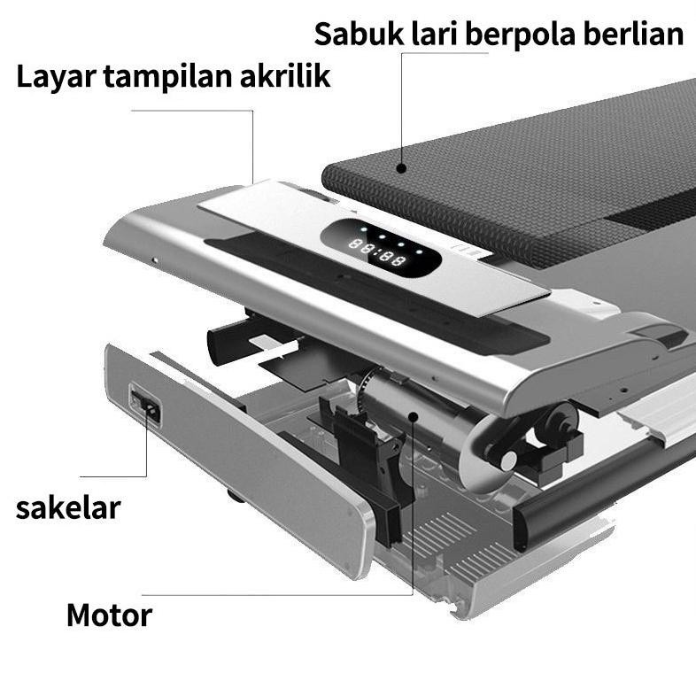 Treadmill Elektrik treadmill lipat  Walking Pad treadmill portable Treadmill Mat Treadmill (Listrik)