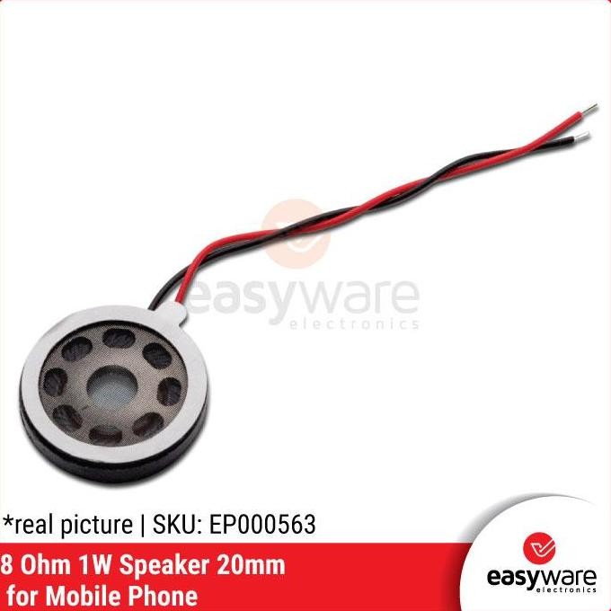 SPEAKER 8 OHM 1 WATT 20 MM SPEAKER MINI CIRCUAL 8OHM 1W