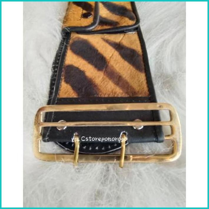 Terlaris SABUK BOPO KULIT MOTIF MACAN 9 CM / Sabuk bopo anak / sabuk otok / reog / barongan / caplok