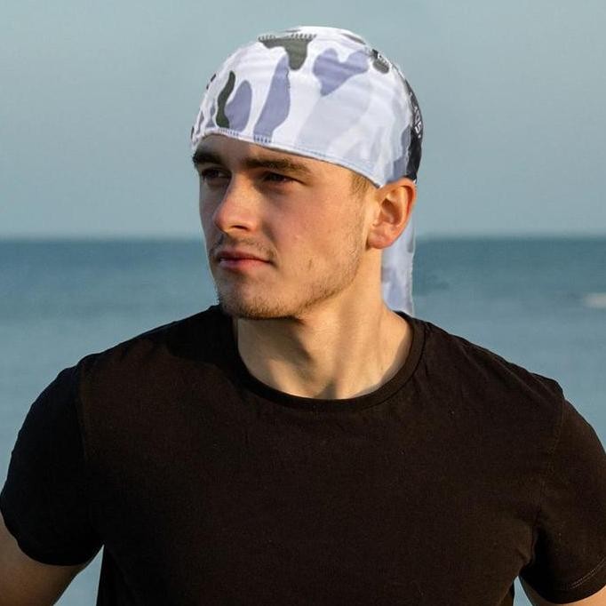 DF329>> Durag Bandana Durag Ikat Kepala Hip Hop Bandana Ekor Panjang
