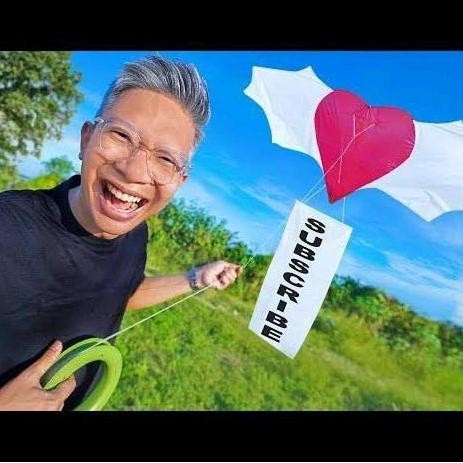 (Best) Layangan Love Viral 80Cm Harga Termurah