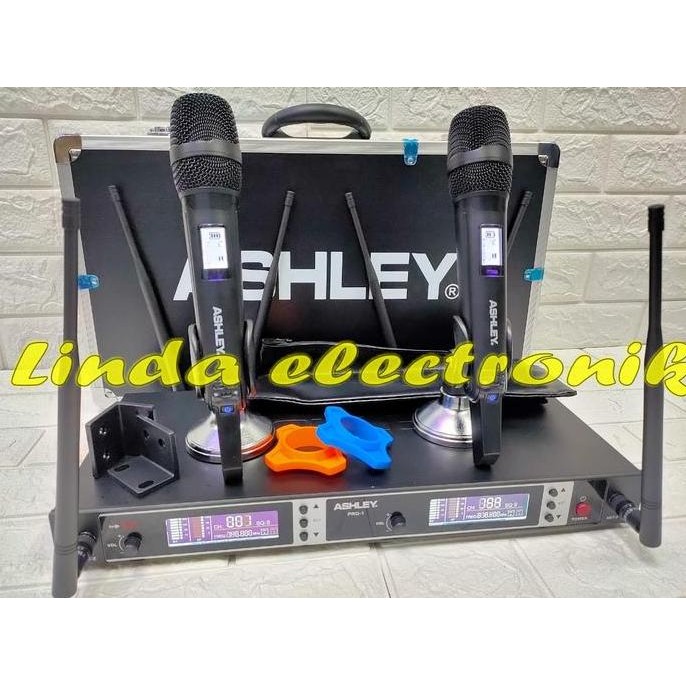 Mic Wireless Ashley Pro 1 Hitam Ashley Pro1 Oryginal