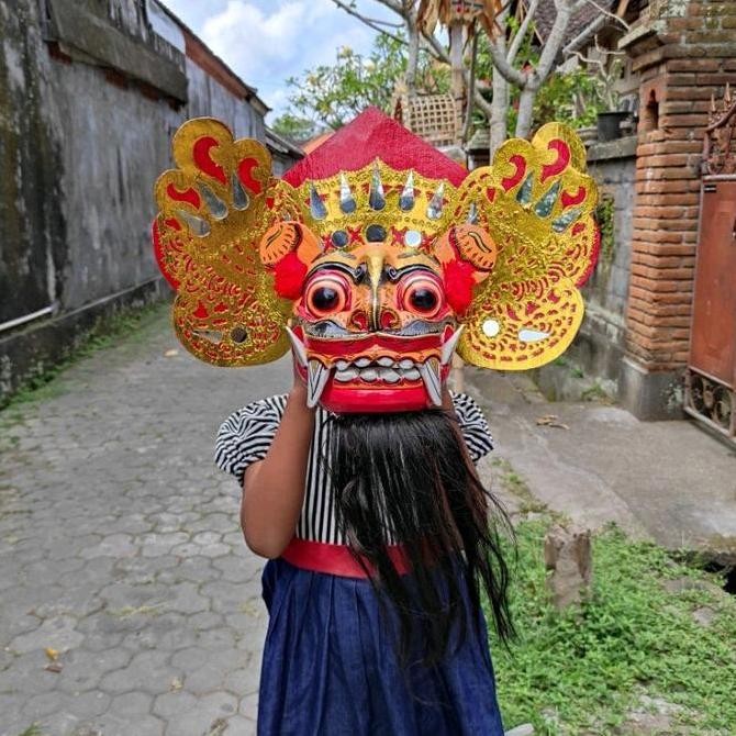 (:(:(:(] Topeng Barong XL - Topeng Barong Macan dan Ket - Topeng Barong - Mainan Barong - Barong Ana