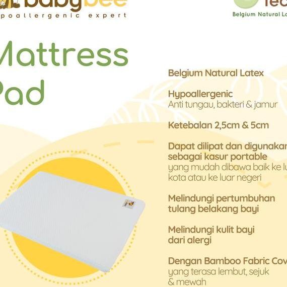 Babybee Matras Pad 120X60X5 Kasur Alas Tempat Tidur Bayi Latex