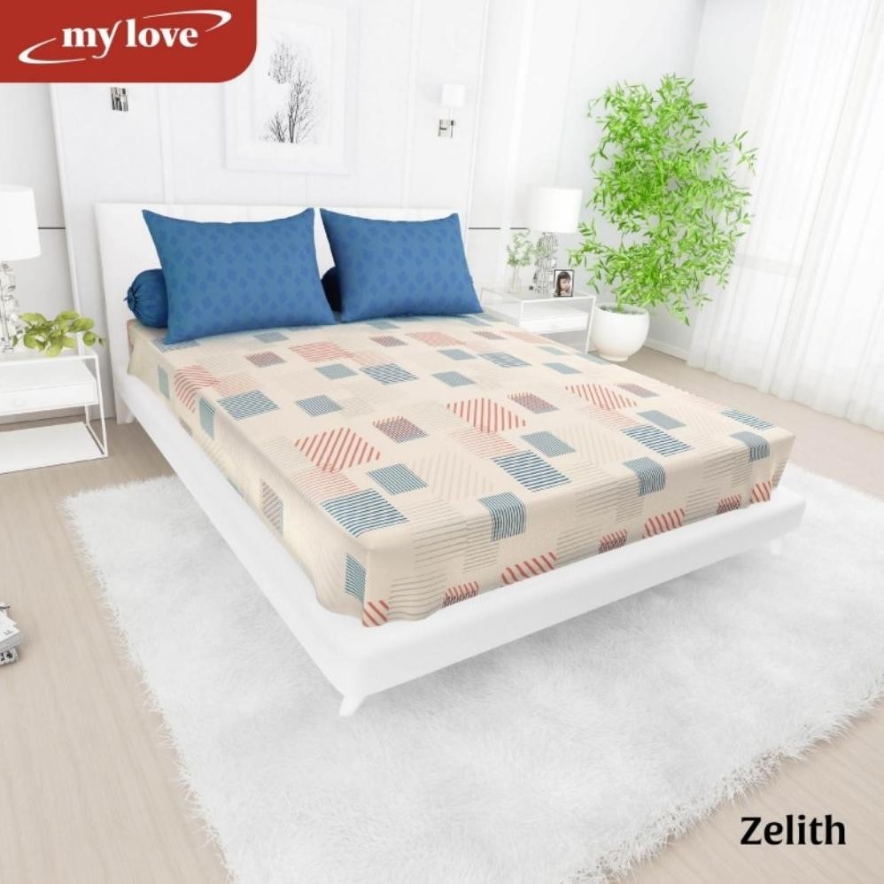 Sprei my love extra jumbo 200x200 tinggi 30cm sprei katun all new my love