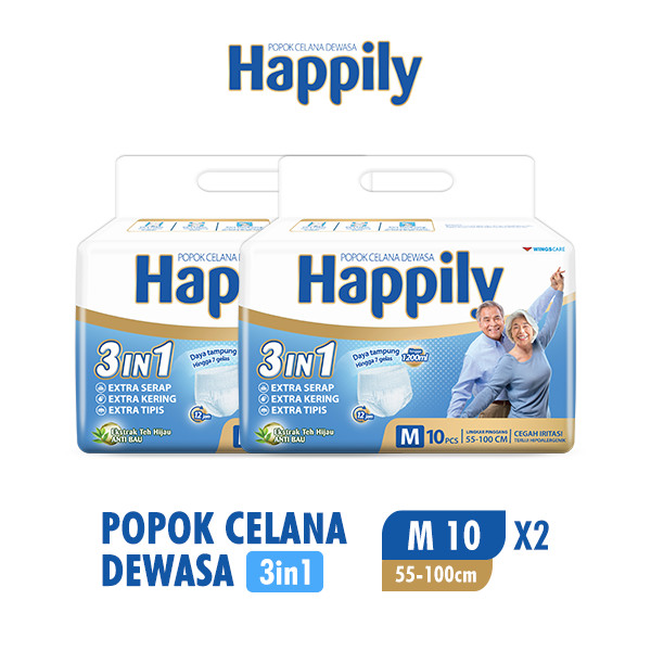 Happily Pants Popok Dewasa Celana M10 x2