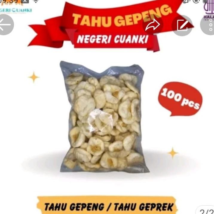 Tahu Gepeng Isi 100 Pcs Toping Seblak Baso Aci Bakso Cuanki Mie Ayam Mie N Baso Malang Bakso Sapi