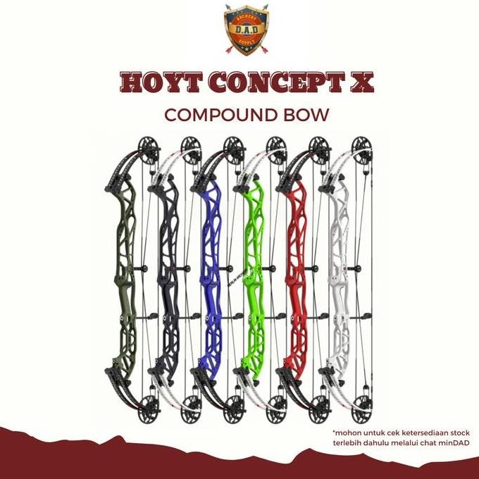 HOYT CONCEPT X - COMPOUND BOW / CONCEPT X ATA 37 ATAU 40 RH + FREE PACKING KAYU TKP