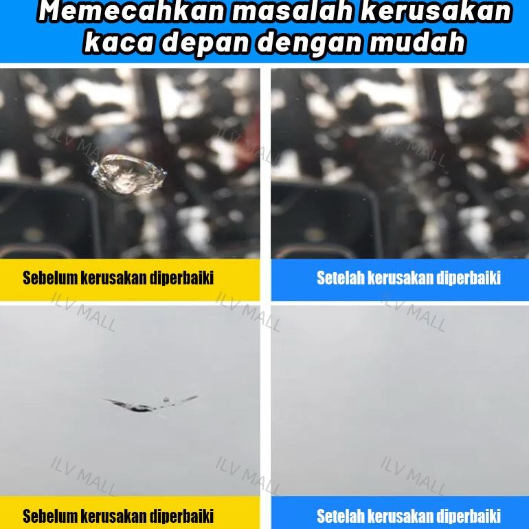 Lem Kaca Mobil Retak Tanpa Bekas Penghilang Retak Kaca Mobil Lem Lcd Hp Windshield Repair Kit Lem Ak