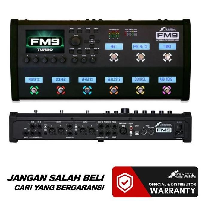 FRACTAL FM9 MARK II TURBO AMP MODELER MULTI-FX PROCESSOR GUITAR EFFECT PEDAL ORIGINAL DAN TERPERCAYA