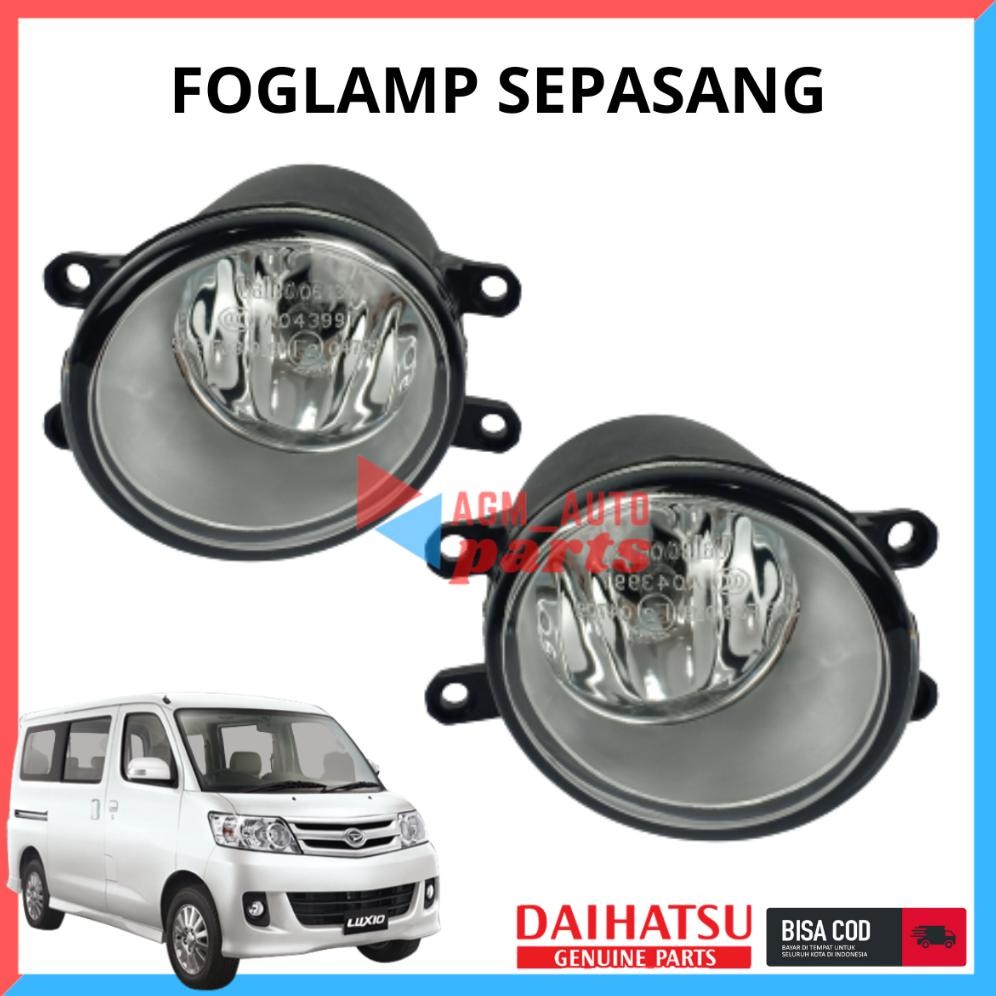 foglamp daihatsu luxio/lampu kabut daihatsu luxio / lampu bemper daihatsu luxio 2009 sampi 2016