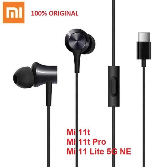 DB7 >> Headset Earphone XIAOMI Mi11t Mi 11t Pro 11 Lite 5G NE Type-C Original