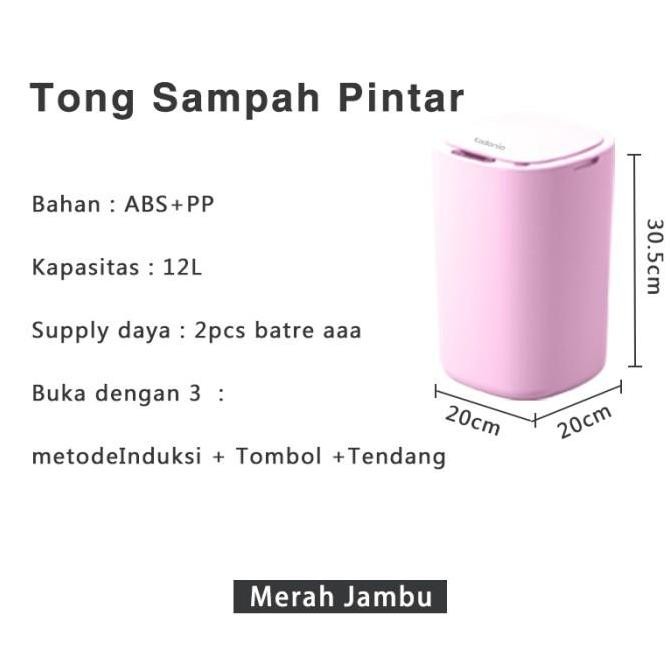 Kadonio Tong Tempat Sampah Otomatis Infrared Automatic Sensor Gerak12L