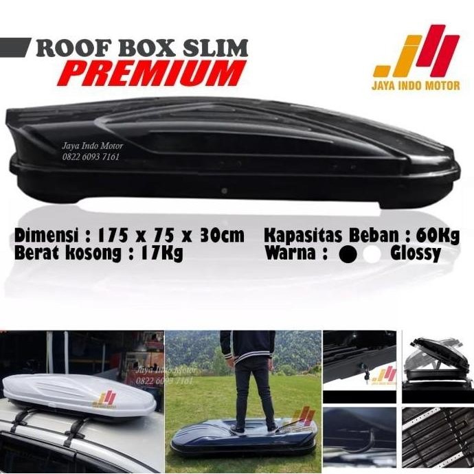 Roof Box Rooox xpander bagasi atas mobil Glossy slim Abs