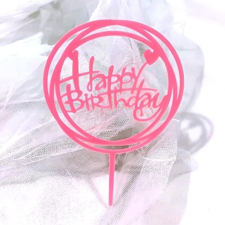 Bisa Cod Rd (10 Pcs) Topper Happy Birthday Cake Topper Happy Birthday Topper Cake Ulang Tahun ||