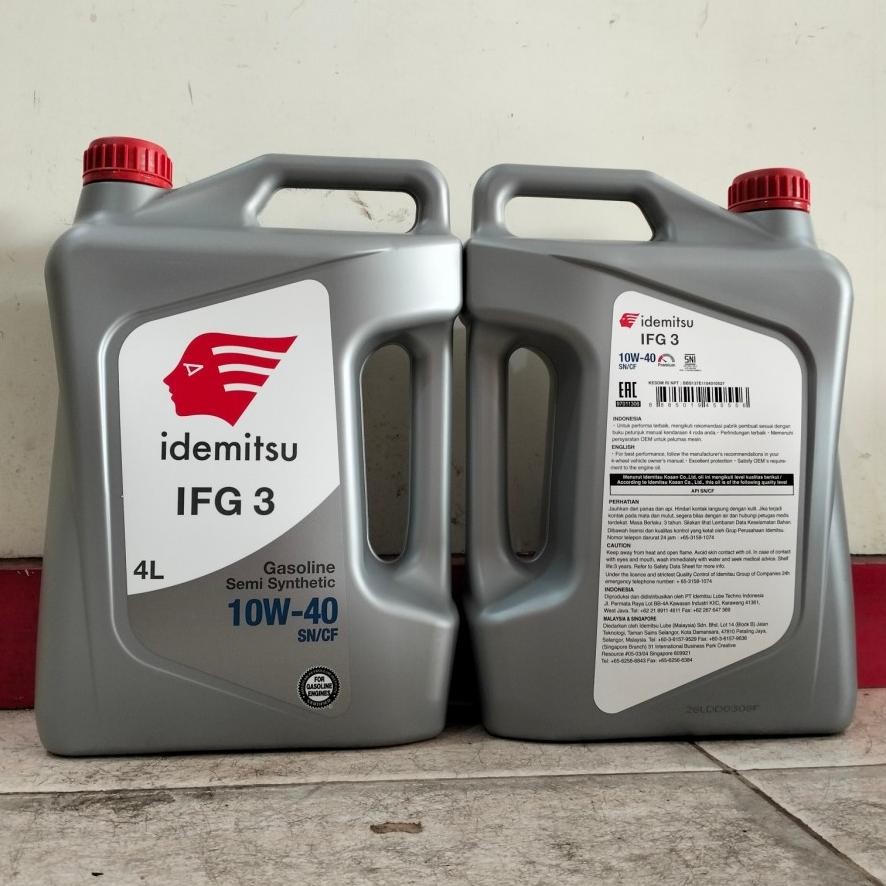 Oli Mobil Idemitsu SN CF 10W40 10W-40 10-40 10/40 10W/40 Kemasan 4 Liter