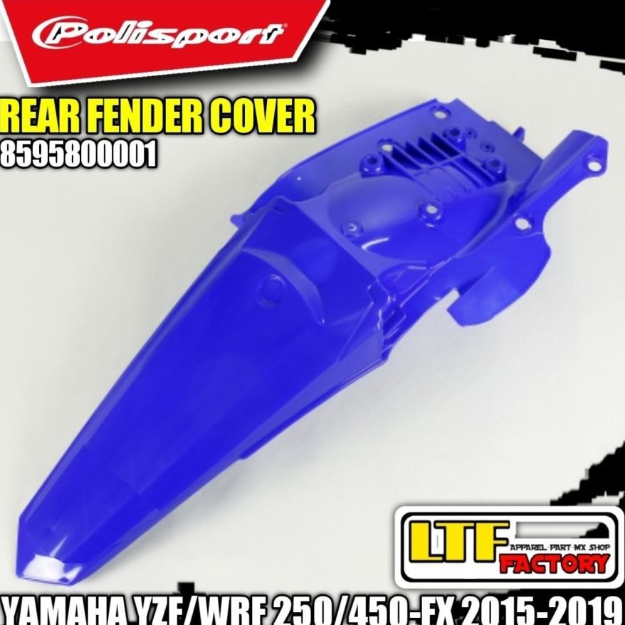 YAMAHA YZ - YZF 250 450 FX - WRF 250 450 2015 2016 2017 2018 2019 - POLISPORT REAR FENDER COVER - SP
