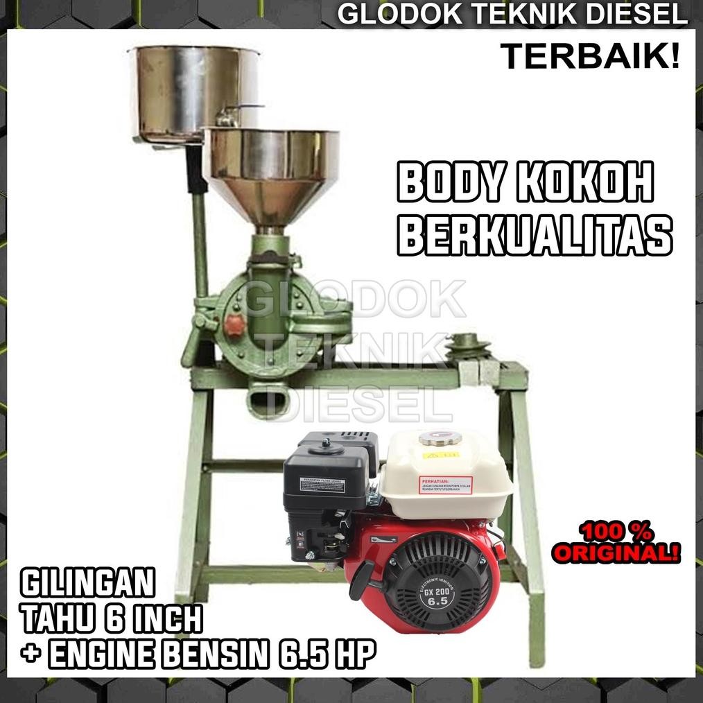 Mesin Gilingan Tahu 6 Inch + Engine Penggiling Giling Kedelai Tahu 6" Original Terbaik PMJA 6