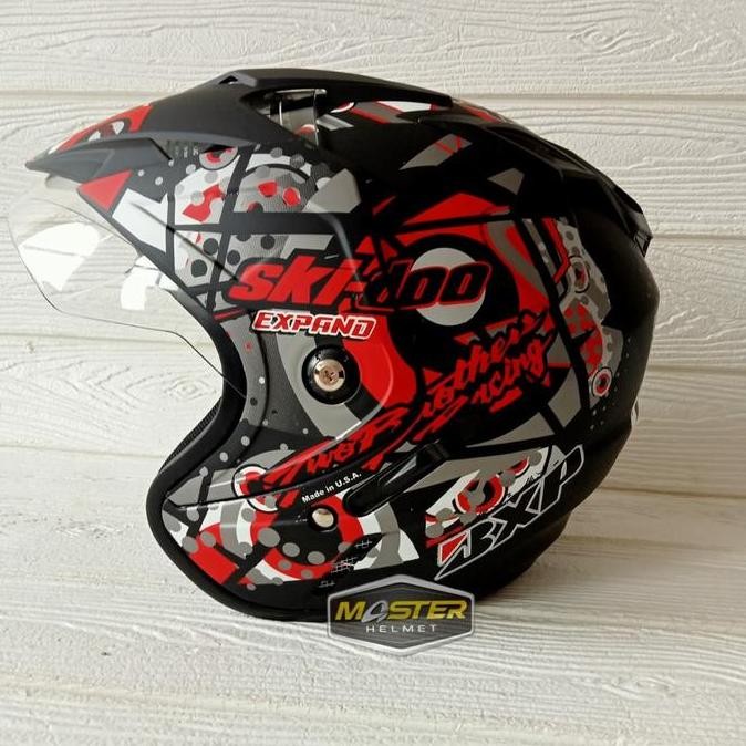 Helm Dua Kaca Helm Double Visor Helm Dewasa