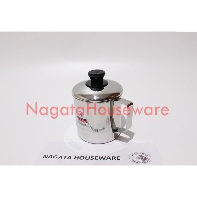 (Good) Gelas Mug Stainless / Mug Zebra / Mug Stenlis SUS304 Mug with Lid Zebra 110109 ZEBRA